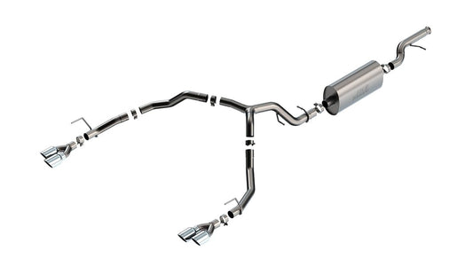 BORLA 140856 Borla 21-22 Chevrolet Tahoe 5.3L V8 2/4WD 4DR 3.00in/2.75in Touring Cat-Back Exhaust w/Chrome Tips - 140856