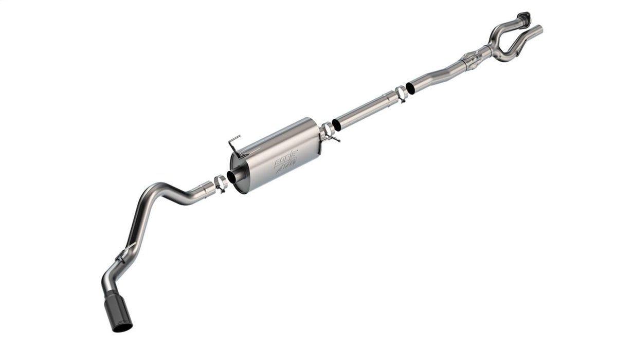 BORLA 141015BC Borla 20-25 Ford F250/F350 Super Duty 7.3L V8 4dr 2.75in-3in ATAK Cat-Back Exhaust - Blk Chrome