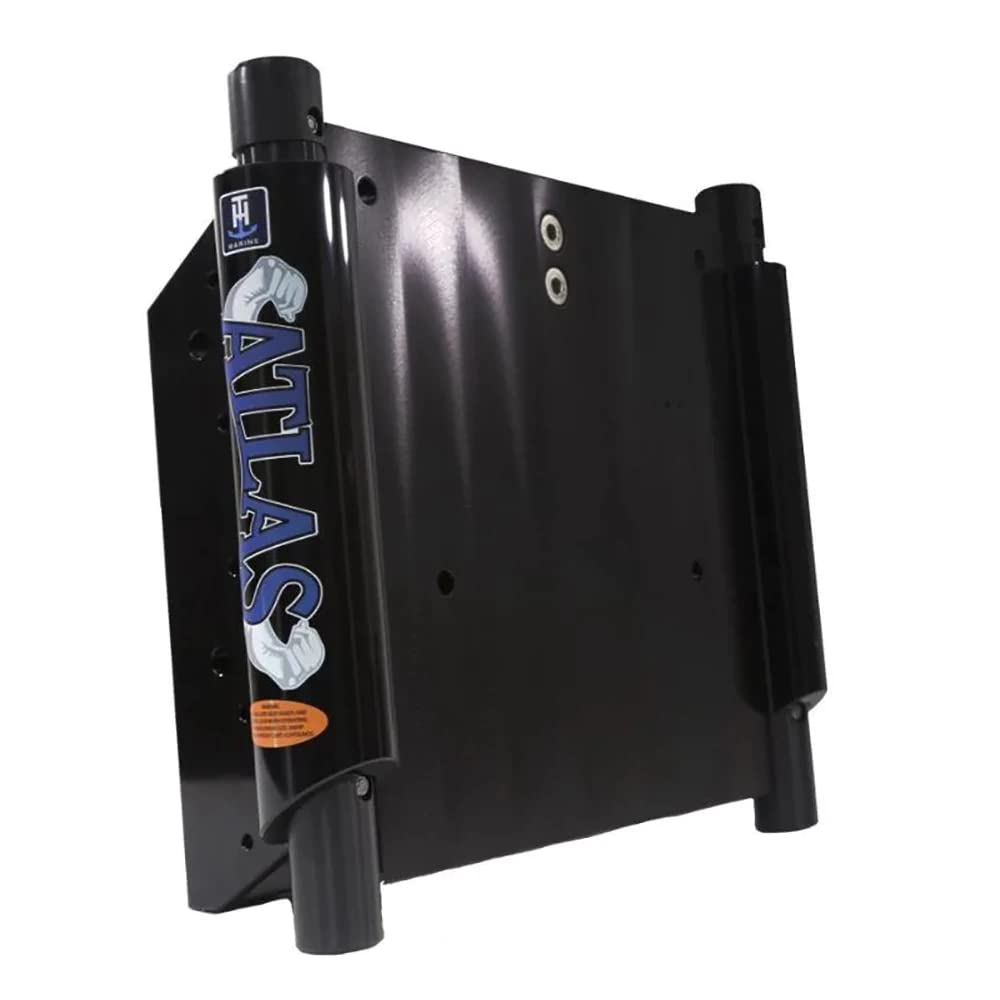 T-H MARINE AHJ-4V-B-DP Atlas AHJ-4V-B-DP Hydraulic Jack Plate Setback - Black, 4"
