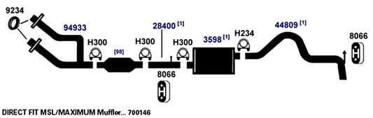 AP EXHAUST 44809 AP Exhaust Products 44809 Exhaust Tail Pipe