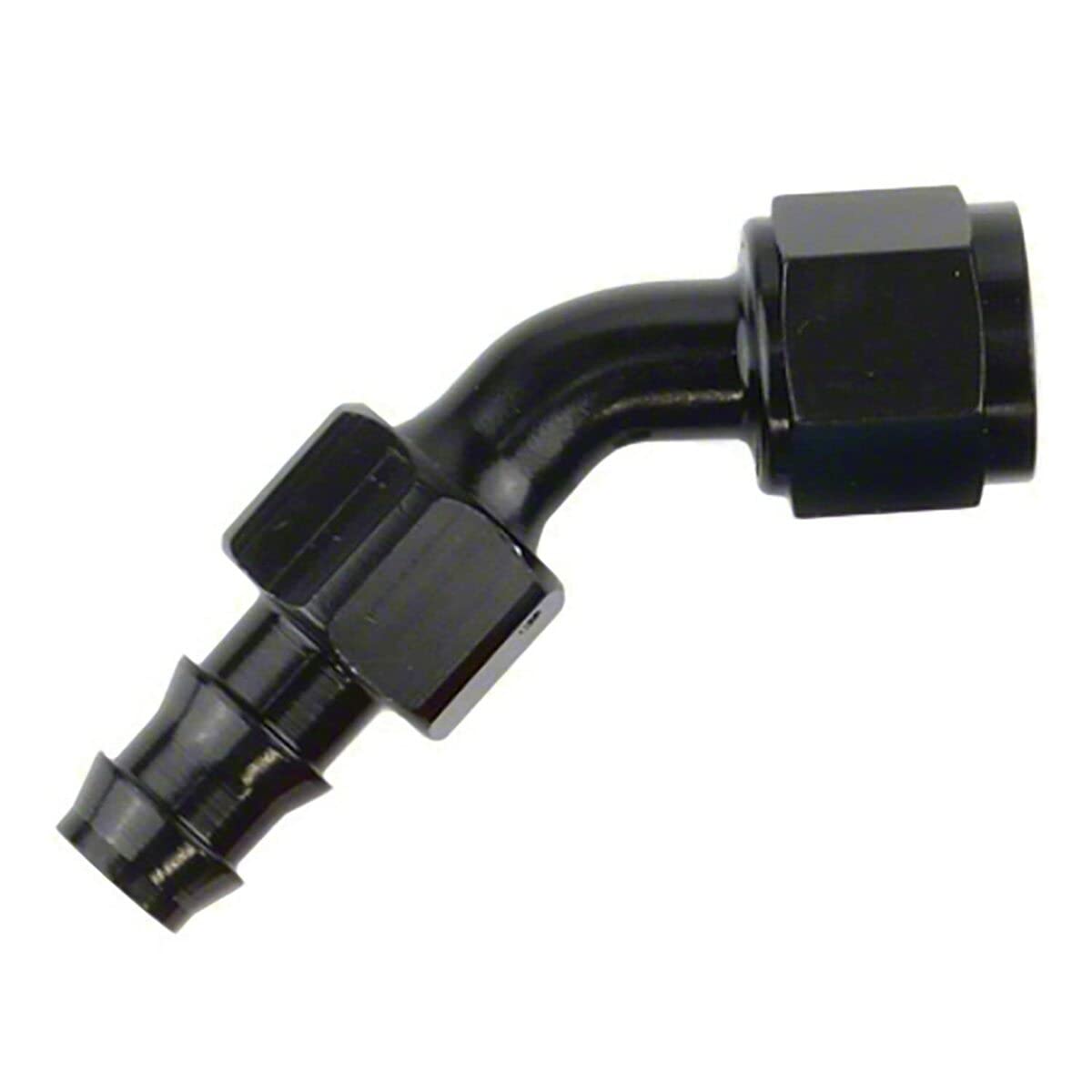 SPEEDFX 520845BK Speedfx 520845BK -8AN X 45 BLK PUSH-ON HOSE END