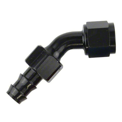 SPEEDFX 520845BK Speedfx 520845BK -8AN X 45 BLK PUSH-ON HOSE END