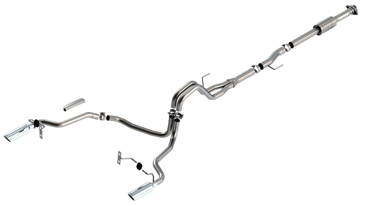 BORLA 140864 Borla F-150 2021 2.7L/3.5L 2/4wd 4dr CC SB EC STB Lari/King R/Plinum/LTD 3/2.25 Cat-Back AK CHR Tips - 140864