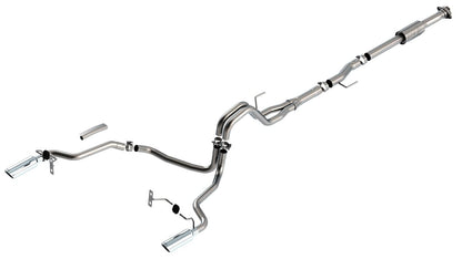 BORLA 140864 Borla F-150 2021 2.7L/3.5L 2/4wd 4dr CC SB EC STB Lari/King R/Plinum/LTD 3/2.25 Cat-Back AK CHR Tips - 140864
