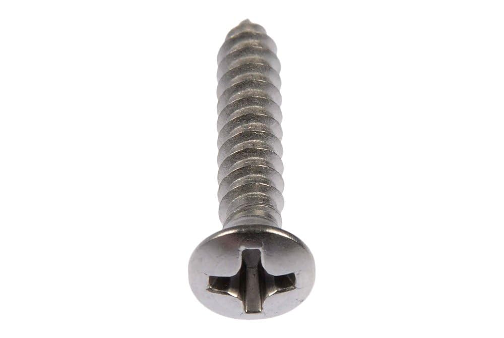 DORMAN 784-100 Dorman Self Tapping Screw-Stainless Steel-Oval Head-No. 6 x 1/2 In., 3/4 In