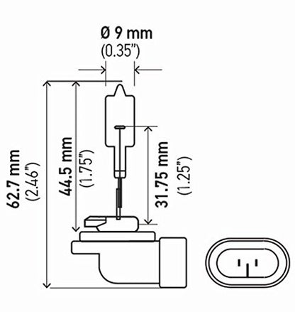 HELLA 888 HELLA 888 Standard Halogen Bulb, 12 V, 50W