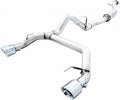 Awe Tuning 2021+ Bronco 0FG Dual Rear Exit Exhaust w/Chrome Silver Tips & Bash Guard - 3015-32456