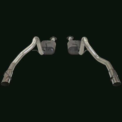 FLOWMASTER 17312 Flowmaster 17312 American Thunder Cat-Back Exhaust Kit 2.5 Inch Aluminized Steel with 3 Inch Polished Stainless Tips Compatible with 1999-2004 Ford Mustang GT, MACH 1 and Bullitt with 4.6L SOHC engine
