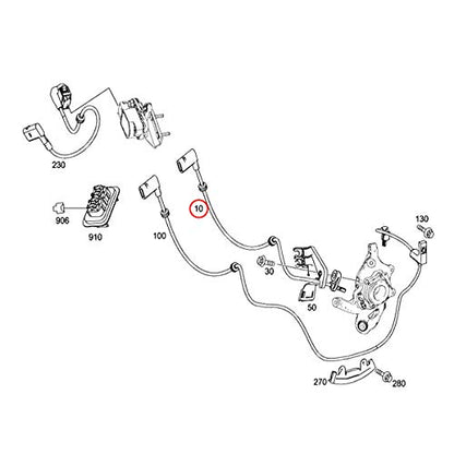 ATE 360247 Genuine OEM ATE BENZ W204 C180 C200 C250 C300 C350 C63AMG Rear/Rear ABS Sensor/Speed Sensor Left and Right Side 2045400317 ATE-360247