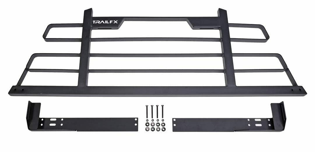 TRAILFX HR001B Headache Rack Powder Coated Titanium Black Steel with Mounting Kit Cannot Be Used with Cross Bed