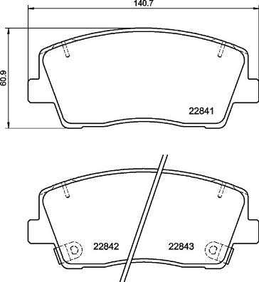 BREMBO P36007 Brembo P36007 Low-Met Front Disc Brake Pad Set DAIMLER/JAGUAR OE# JLM21917