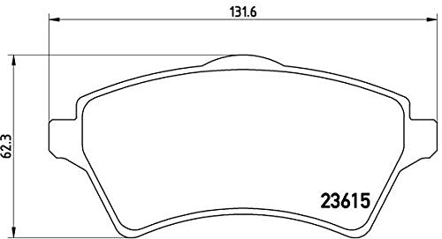 BREMBO P44011 Brembo P44011 Low-Met Front Disc Brake Pad Set LAND ROVER OE# LR021899