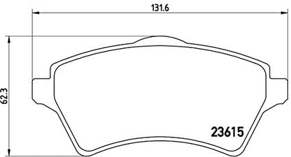 BREMBO P44011 Brembo P44011 Low-Met Front Disc Brake Pad Set LAND ROVER OE# LR021899