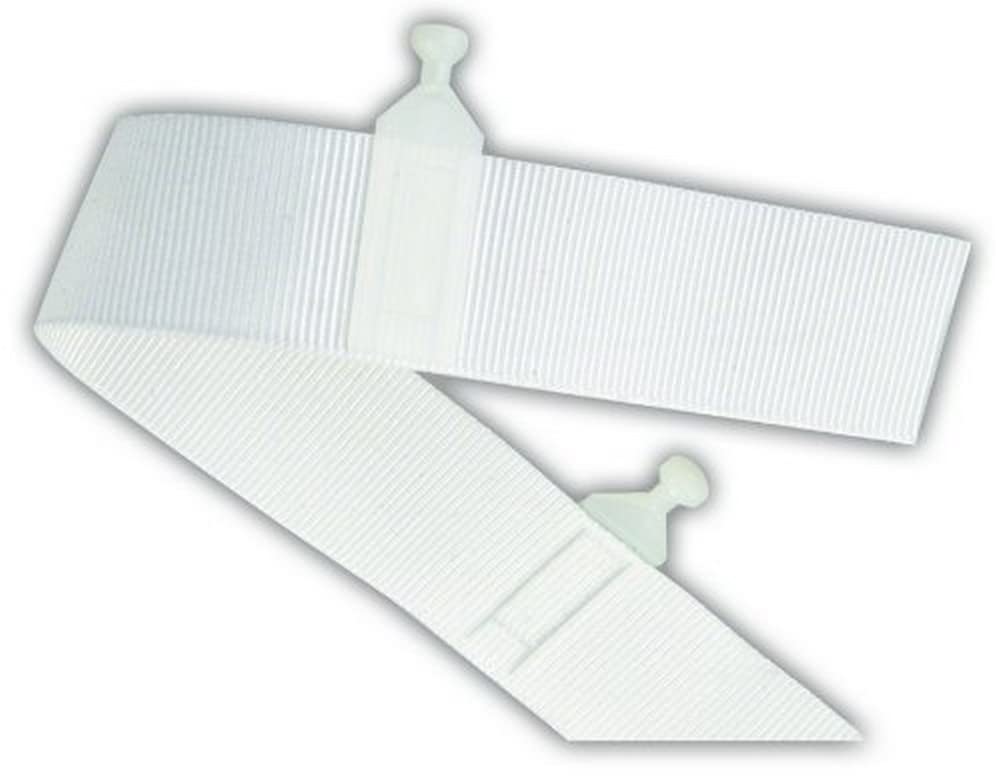 JR PRODUCTS 81355 JR Products 81355 Sew-In Slide Tape - Type C, 72" , White