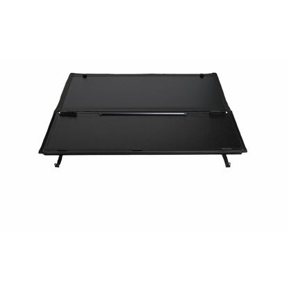 TRAILFX TFX5526 TrailFX Tonneau Cover Fits Toyota Tacoma 5 Foot Bed 2016–2021 Standard Flush Tri-Fold Hard Lockable Black Aluminum Tonneau Cover TrailFX TFX5526