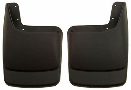 Husky Liners 57581 Husky Liners - Rear Mud Guards – 2003-2010 Ford F-250/F-350 Super Duty w/Single Rear Wheels & OE Fender Flares, Rear Set - Black, 2 Pc. – 57581
