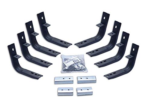 GO RHINO 6840355 Go Rhino OE Xtreme Brackets | Mild Steel, Textured Black | 6840355 | Fits 2015-2024 Chevrolet Colorado (Base, Z71, WT & LT), GMC Canyon Crew Cab Pickup