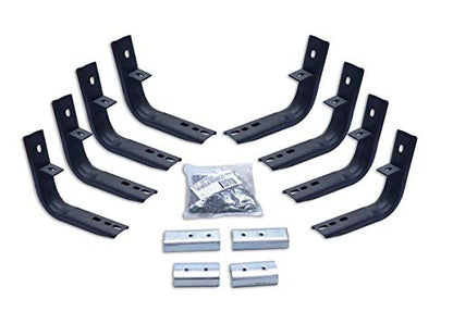 GO RHINO 6840355 Go Rhino OE Xtreme Brackets | Mild Steel, Textured Black | 6840355 | Fits 2015-2024 Chevrolet Colorado (Base, Z71, WT & LT), GMC Canyon Crew Cab Pickup
