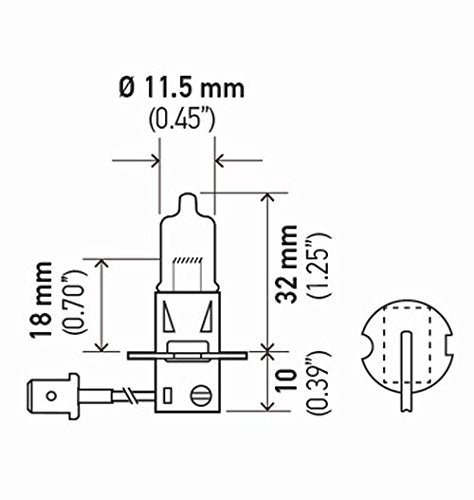 HELLA H3 24V HD Hella H3 24V HD BULB H3 24V 65W PK22S T3.