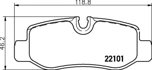 TEXTAR 2210101 Textar 2210101 BRAKE PAD SET