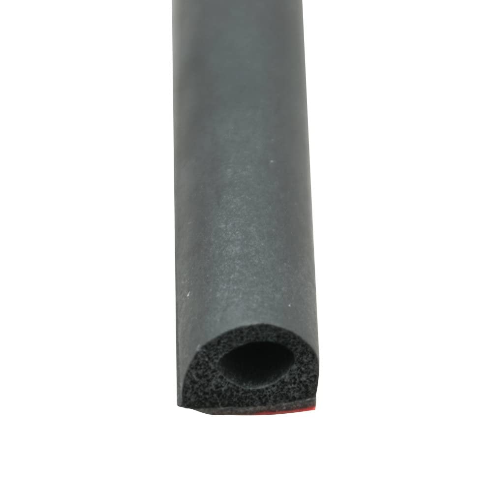 AP PRODUCTS 018-224 AP Products 018-224 Black 1/2" x 3/8" Rubber D-Seal with Tape