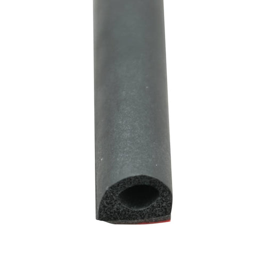 AP PRODUCTS 018-224 AP Products 018-224 Black 1/2" x 3/8" Rubber D-Seal with Tape