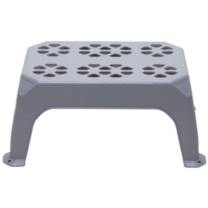 CAMCO 43470 Camco Durable Large Step Stool - Textured Platform Surface to Help Prevent Slipping – Lightweight & Sturdy – Design Excellent for RVs, Trailers, Trucks – 400 lb. Capacity – 23" x 16" x 9 ¼" - Gray (43470)