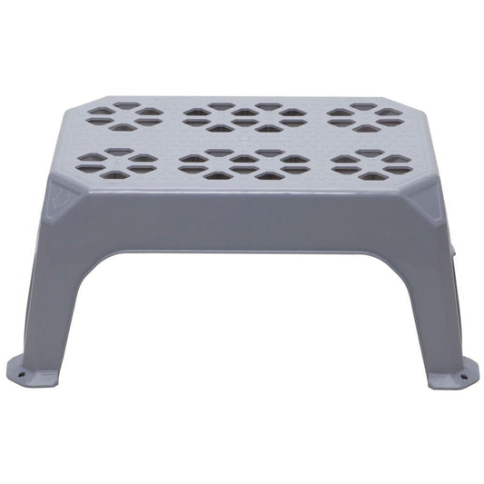 CAMCO 43470 Camco Durable Large Step Stool - Textured Platform Surface to Help Prevent Slipping – Lightweight & Sturdy – Design Excellent for RVs, Trailers, Trucks – 400 lb. Capacity – 23" x 16" x 9 ¼" - Gray (43470)