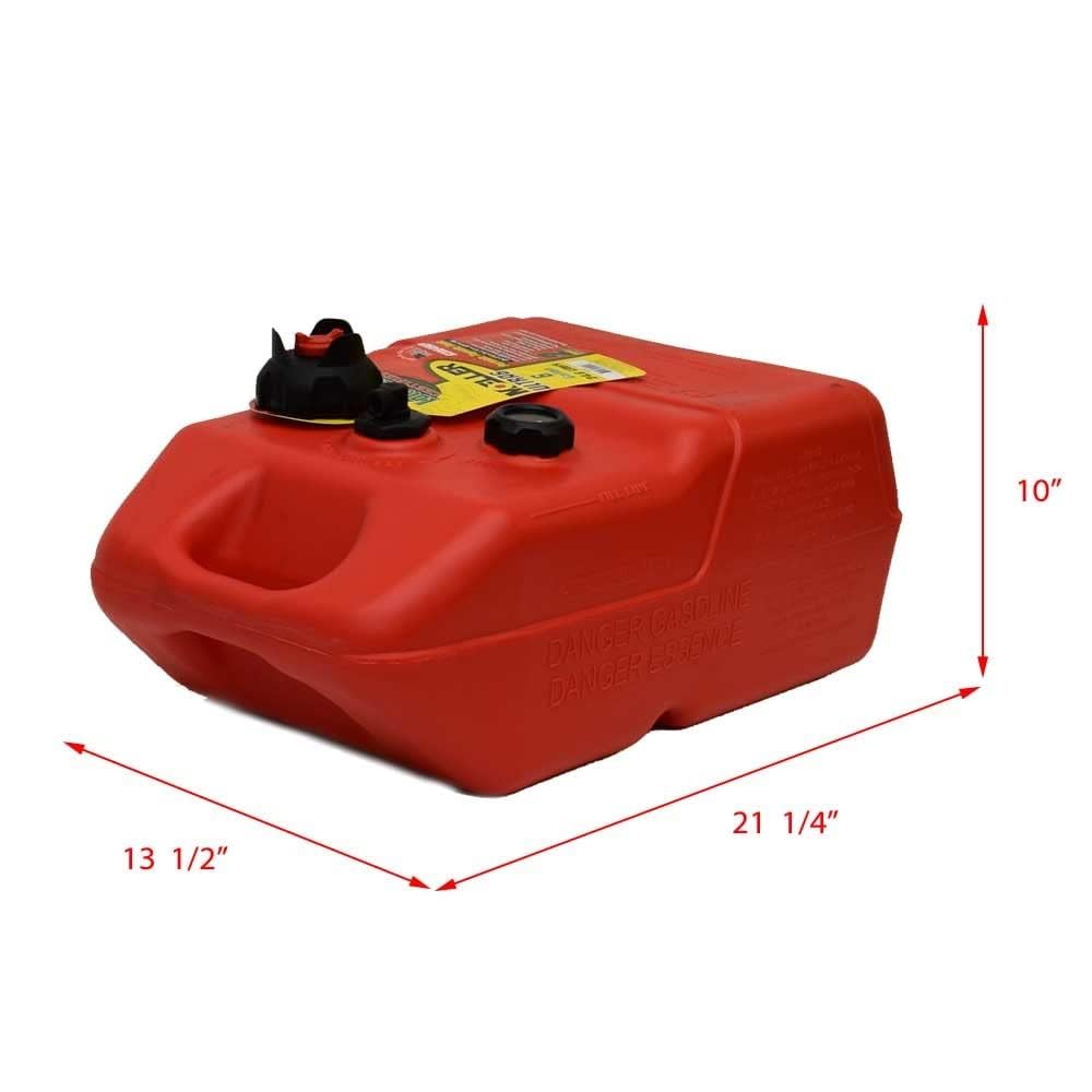 MOELLER 620049LP Moeller Marine EPA- Compliant Topside Fuel Tank - 6 Gallons, Low Profile, Model# 620049LP