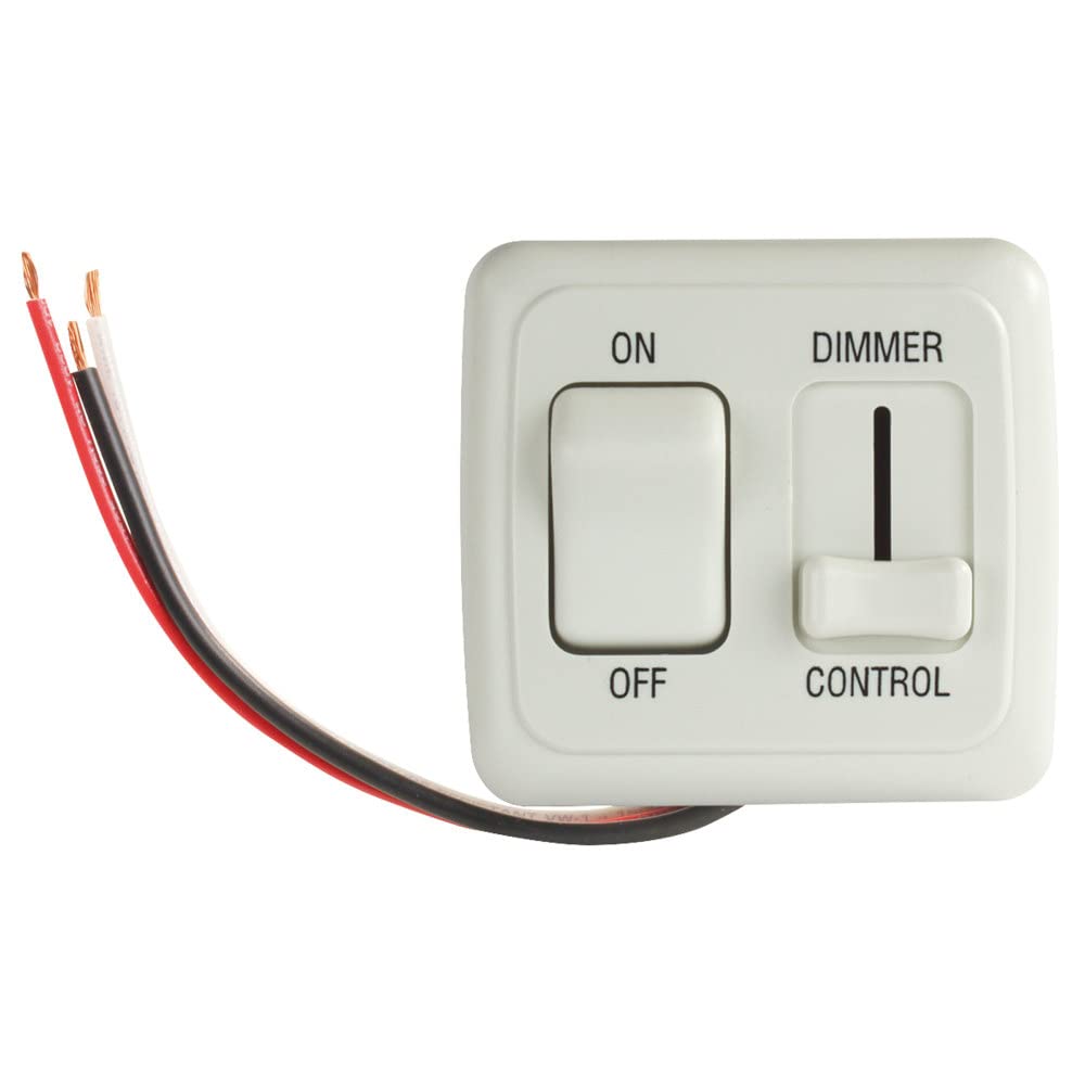 JR PRODUCTS 15205 JR Products 15205 White LED Dimmer On/Off Switch