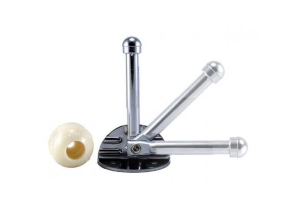 JR PRODUCTS 10645 JR Products 10645 Pivoting 180° Door Holder - 3-1/2"