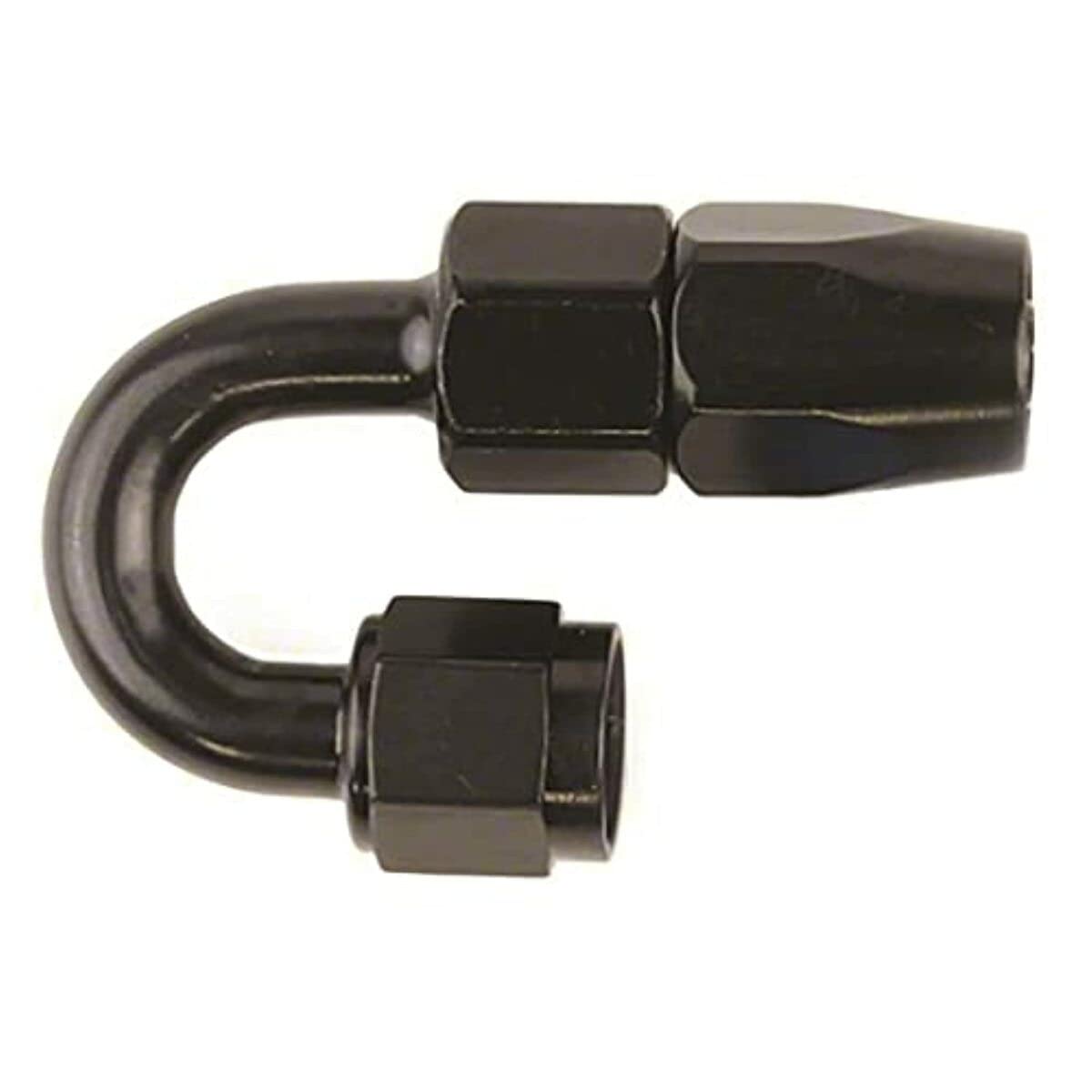 SPEEDFX 520680BK Speedfx 520680BK -6AN X 180 BLK PUSH-ON HOSE END