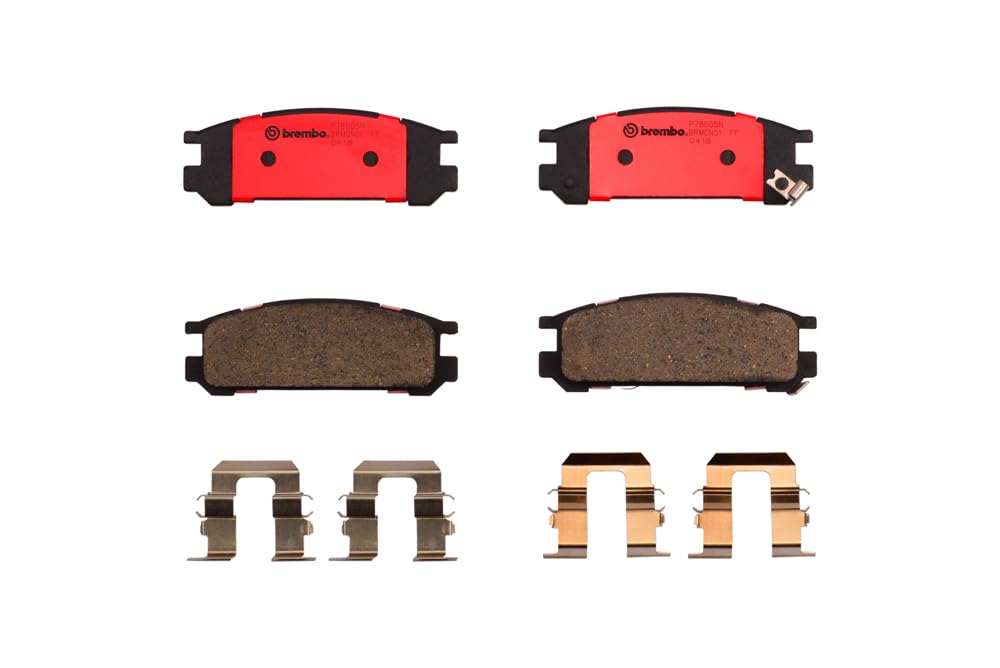 BREMBO P78005N Brembo P78005N Premium Ceramic Rear Disc Brake Pad Set SUBARU OE# 26296PA040