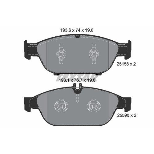 TEXTAR 2515803 Textar 2515803 BRAKE PAD SET