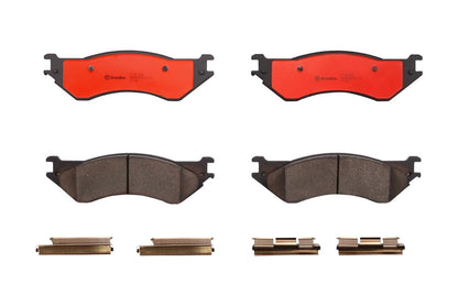 BREMBO P18016N Brembo P18016N Premium Ceramic Rear Disc Brake Pad Set DODGE OE# 5018563AA