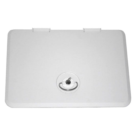 T-H MARINE HATL-1115-2-DP T & H Marine Supplies 11" X 15" Locking Hatch - White,HATL-1115-2-DP