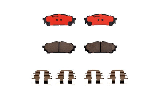 BREMBO P78014N Brembo P78014N Premium Ceramic Rear Disc Brake Pad Set SUBARU OE# 26696FE050