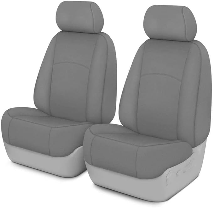 Covercraft Carhartt SeatSaver Custom Seat Covers — 2019-2020 Ford F-150 (excludes Raptor), 2019-2022 F-250/F-350/F-450/F-550 — 1st Row Bucket Seats, Duck Weave Gravel