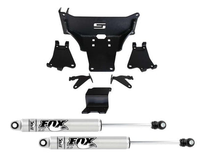 SUPERLIFT 92753 RealTruck SUPERLIFT SUSPENSION Dual Steering Stabilizer Kit for Ford F-250/F-350 | Fox 2.0 Series Cylinders | 92753 | Fits 2023-2024 Ford F-250/F-350 4WD No Lift Height to Any Lift Height