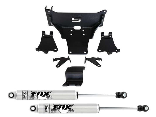 SUPERLIFT 92753 RealTruck SUPERLIFT SUSPENSION Dual Steering Stabilizer Kit for Ford F-250/F-350 | Fox 2.0 Series Cylinders | 92753 | Fits 2023-2024 Ford F-250/F-350 4WD No Lift Height to Any Lift Height
