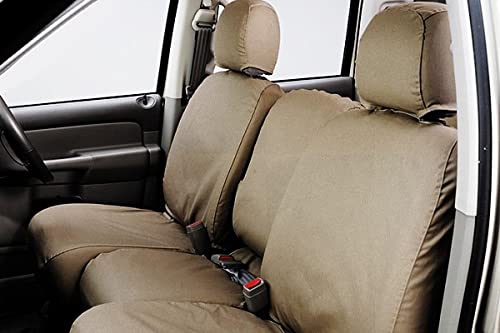COVERCRAFT SS3473PCTP Covercraft Polycotton Seat Saver Custom Seat Covers, Taupe