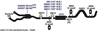 AP EXHAUST 38631 AP Exhaust Products 38631 Exhaust Pipe