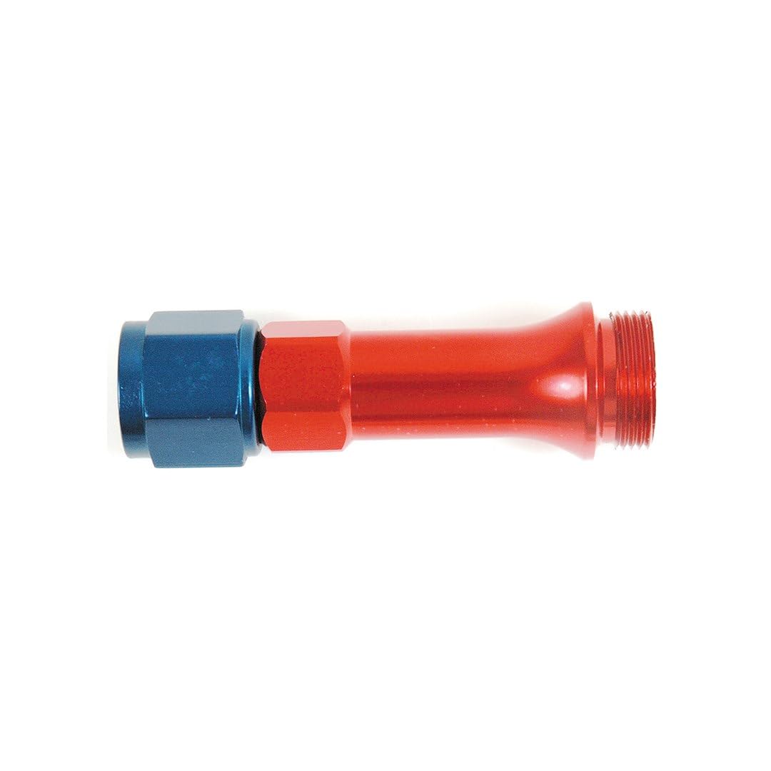 SPEEDFX 574871 SpeedFX Carburetor Fuel Inlet Fitting 574871, For Use With Holley UltraHP Carburetor Inlet Adapter, 8AN, 3/4-16 Thread Size, Anodized, Red/Blue, Aluminum, Set Of 2
