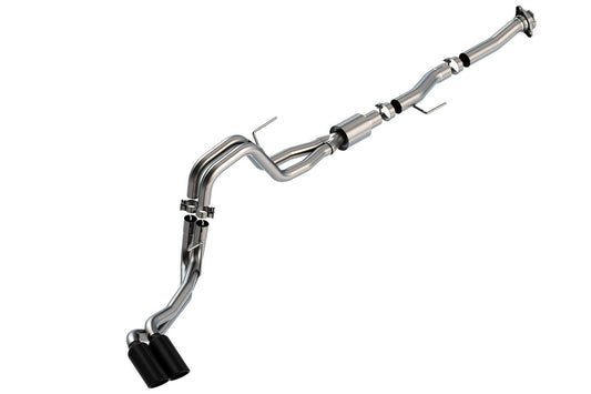 Borla 140877BC Borla F-150 2021 5.0L 2dr RC SB (122.8 WB) XL/XLT 3/2.25 DSE Cat-Back ATAK Black Chrome Tips - 140877BC
