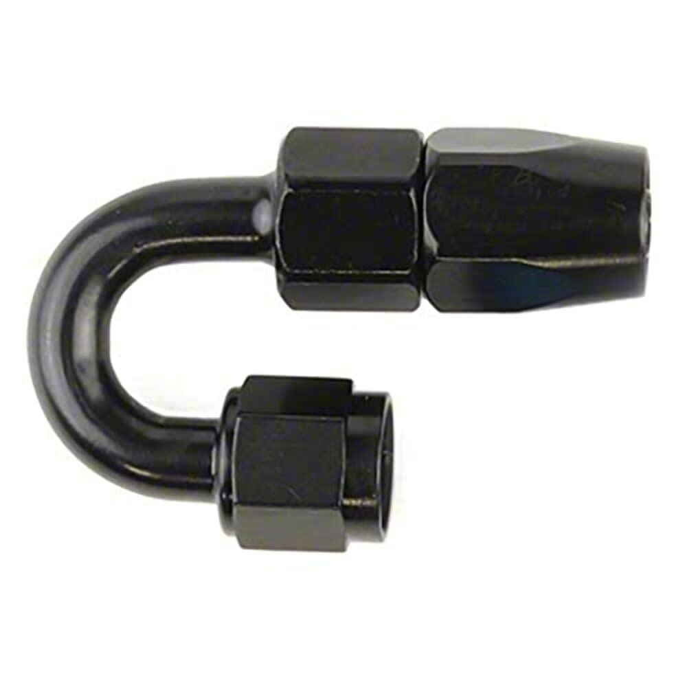 SPEEDFX 520680BK Speedfx 520680BK -6AN X 180 BLK PUSH-ON HOSE END