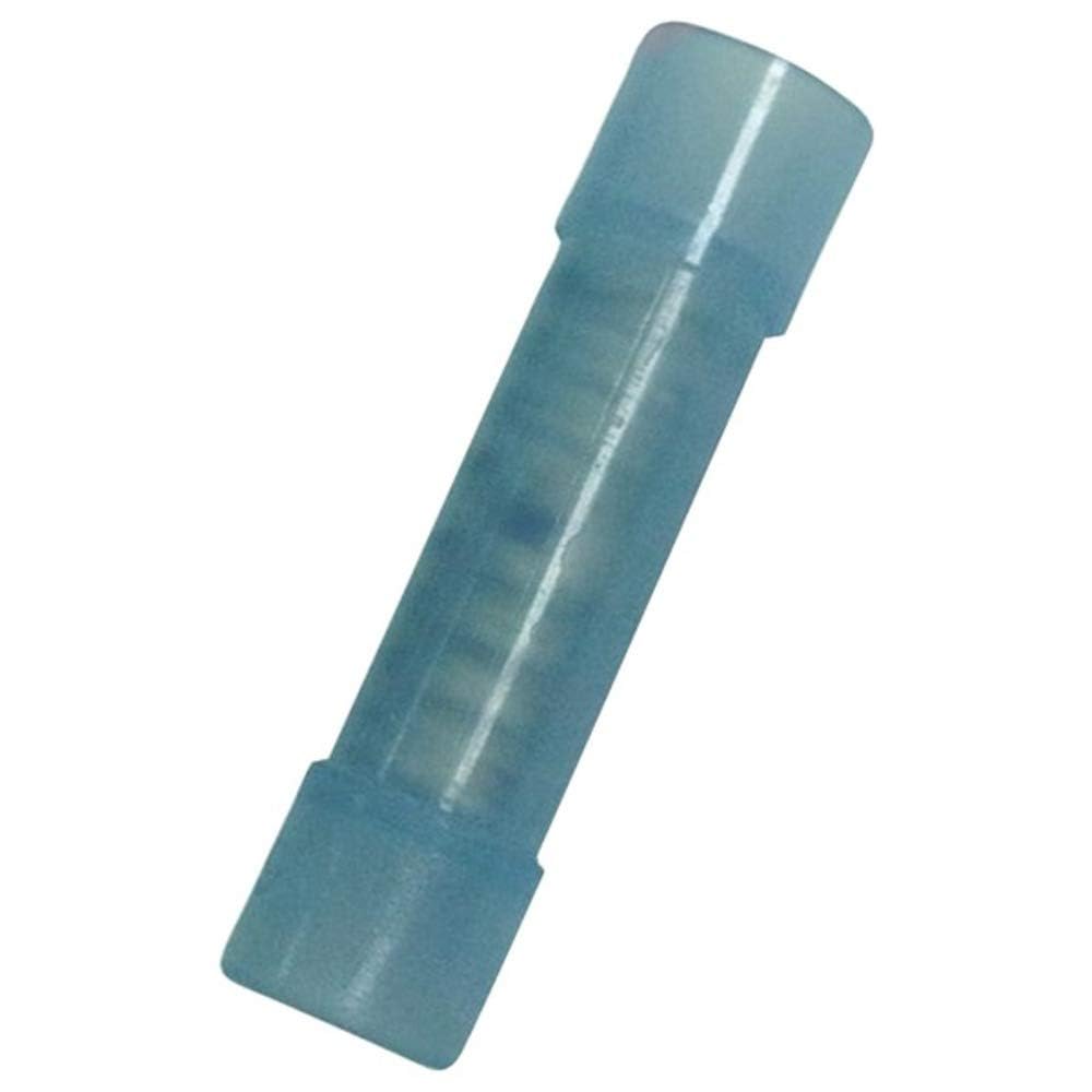 WIRTHCO 80207 WirthCo 80207 Nylon Insulated Butt Connector, 22-18 AWG, Rated 221F (105C), 600V Maximum, 100 Pack Resealable Bag