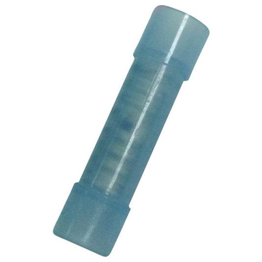 WIRTHCO 80207 WirthCo 80207 Nylon Insulated Butt Connector, 22-18 AWG, Rated 221F (105C), 600V Maximum, 100 Pack Resealable Bag