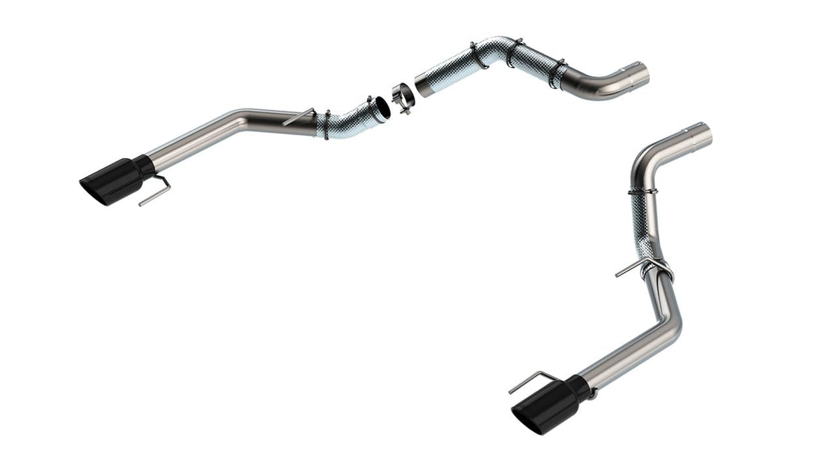 BORLA 60727BC Borla 21-23 Ford Raptor 3in Tail Pipe Kit 4.5in Tip - Black Chrome