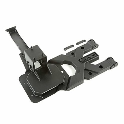 RUGGED RIDGE 11546.50 Rugged Ridge HD Tire Carrier Kit - Fits 2007–2018 Jeep Wrangler JK - Heavy-Duty Construction with Solid Aluminum Hinge Casting & Forged Steel Hinge Brackets
