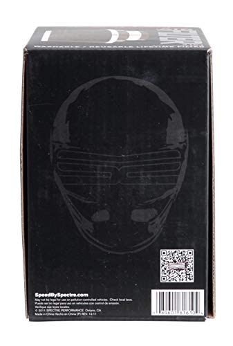 SPECTRE 8161 Spectre Universal Clamp-On Air Filter: High Performance, Washable Filter: Round Reverse Tapered; 3 in/3.5 in/4 in Flange ID; 2.625 in (67 mm) Height; 6 in (152 mm) Base; 4.75 in Top, SPE-8161, Black